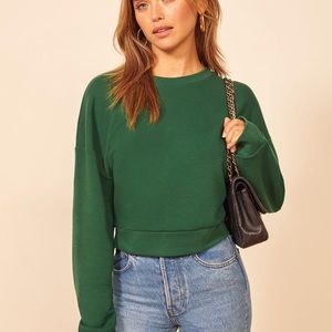 Reformation Hunter Cropped Sweatshirt